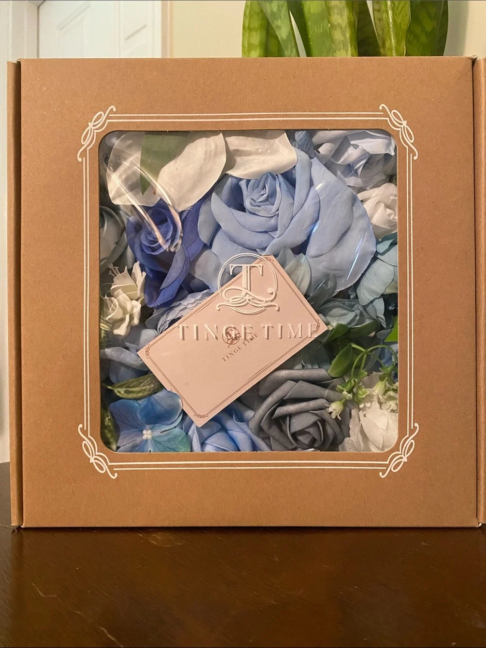 TINGE TIME Artificial Flowers (dusty blue)